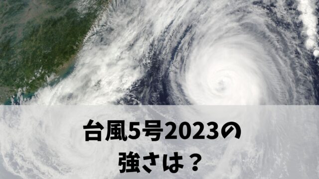 台風5号